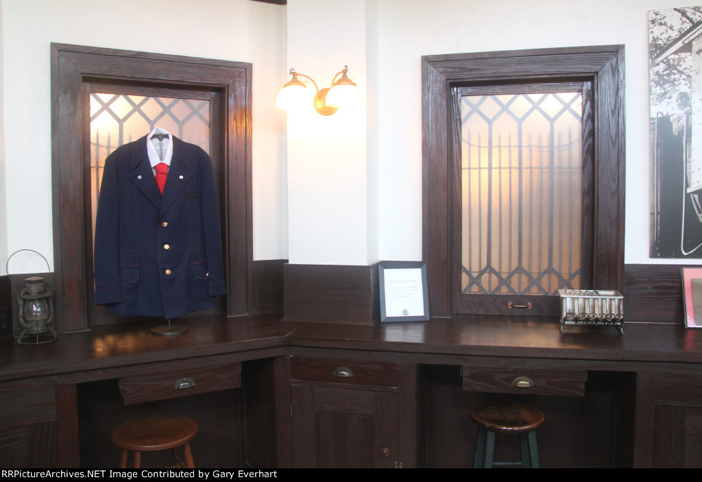 Inside the ATSF Ticket booth